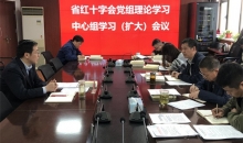 青海省红十字会召开党组理论学习中心组学习会议